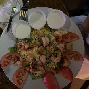 Grilled shrimp salad