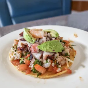Mix tostada/Tostada Mixta - Photo credit to Joseph Nguyen, G Tour Photos