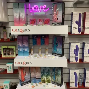 a display of products for sale