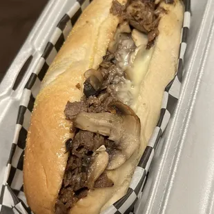 Mushrooms Cheese Steak Philly