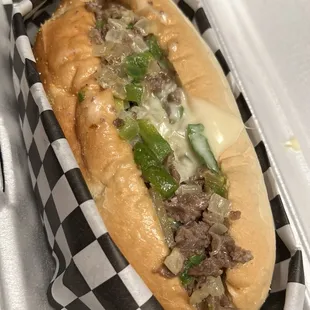 Classic Pepper Onion Cheese Steak Philly