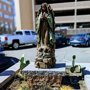 Our Lady outside