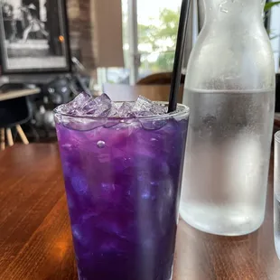 Blue pea tea. Delicious