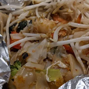 Pad Woon Sen with Shrimp