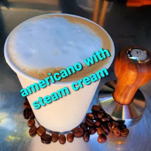 Americano+steam cream