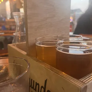 Pitcher of beer= 8 glasses in caddy