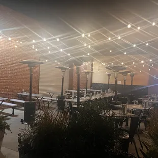 Outside patio- side