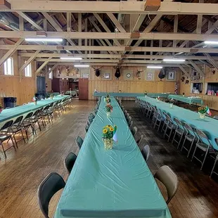Main Hall - Post-Event Reception Setting Up (10/09/24). #EscalonSportsmansClub #Escalon