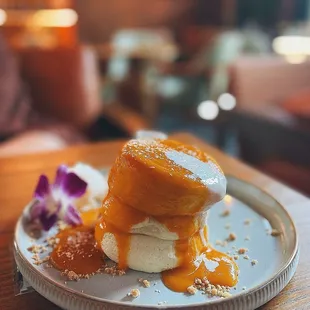 Mango soufflé