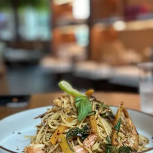 Grilled Shrimp Pasta