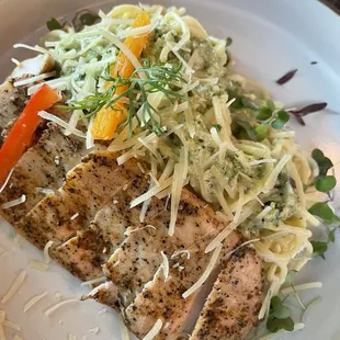 Grilled Chicken Spaghetti