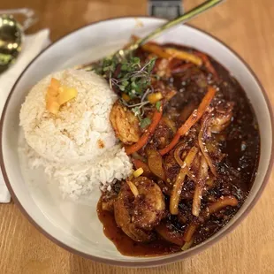 Spicy Korean Honey Shrimp