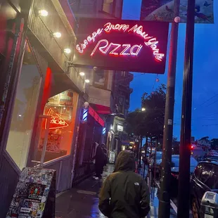 Escape from New York Pizza neon sign