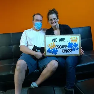 Awesome repeat customers.  So much fun hosting &amp; doing Biohazard escape room