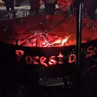 Cozy bonfire