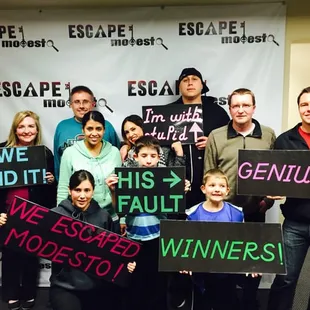 We just finished the hard escape!!!!