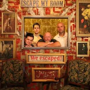 What a great time with the fellas !!! We escaped the Jazz Room !!