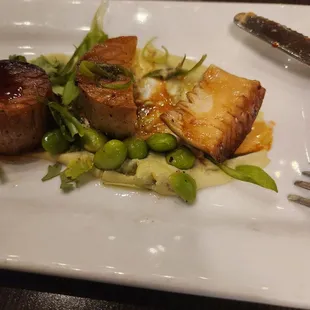 Vegan scallops sliced
