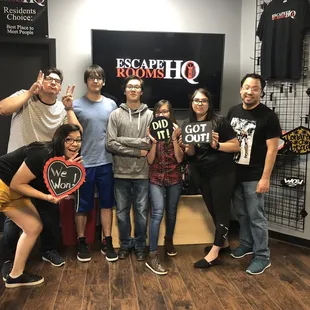 Our victory photo!