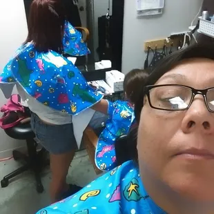 She wouldn&apos;t wear one unless we all did lol
