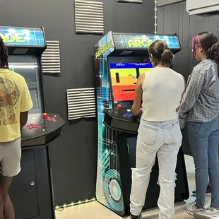 A new mini arcade and gaming area