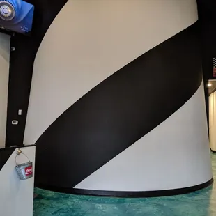 Part of the lighthouse for the Fleet Escape room.  This is in the lobby.