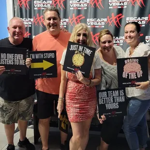 Our amazing team after we successfully escaped!!
