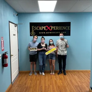 After beating the room!