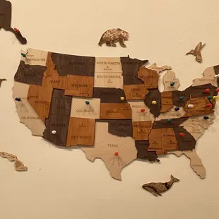 Places where past customers are from