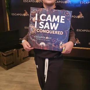 One of our youngest clue solvers!