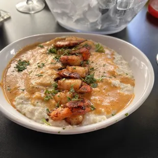 Shrimp and grits.