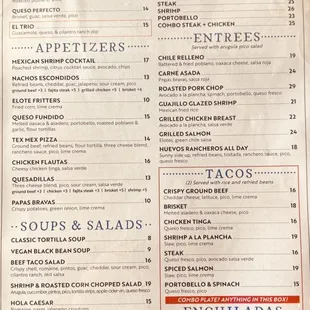 Menu (as of 2024 May)