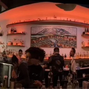 Panorama, primarily of the bar