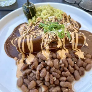 Chicken Mole Enchiladas