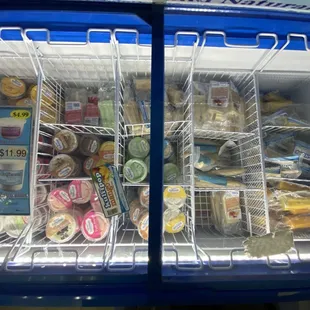 a cooler filled with food