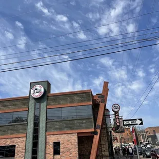 a clock on the side of a building