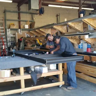 Esm emplyees working hard.