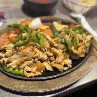 Chicken fajitas