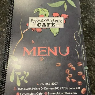 I like the design of the menu!