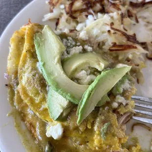 Chile verde omelet