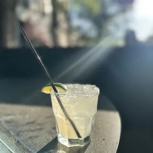 a glass of lemonade