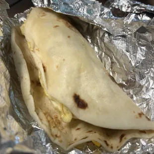 Chorizo and Egg Taco