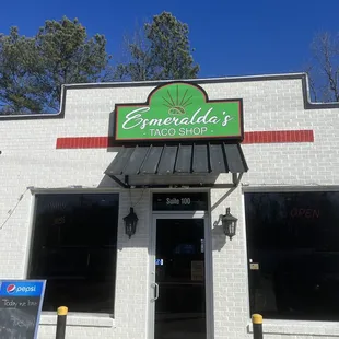 Front of restaurant