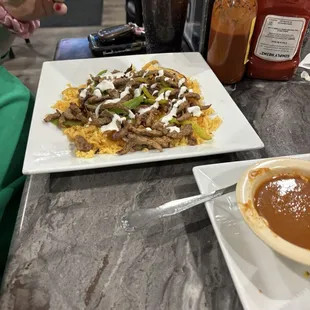 Fajita bowl, steak