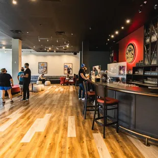 the inside of a coffee shop