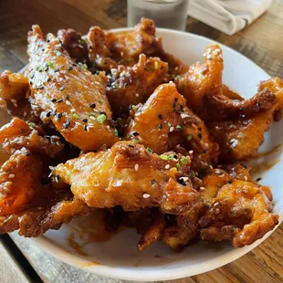 Oyster mushroom buffalo wings
