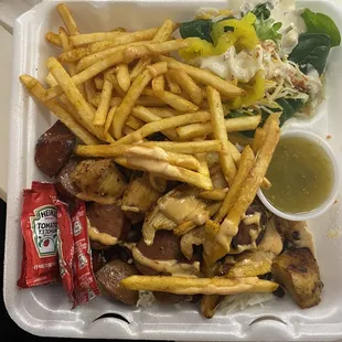 chicken and sausage plate
