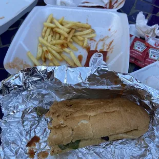 Picanha Sandwich with fries