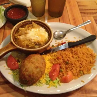 Fried Stuffed Avocado and Tortilla Soup #2