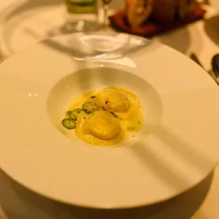 Course 3: cheese ravioli